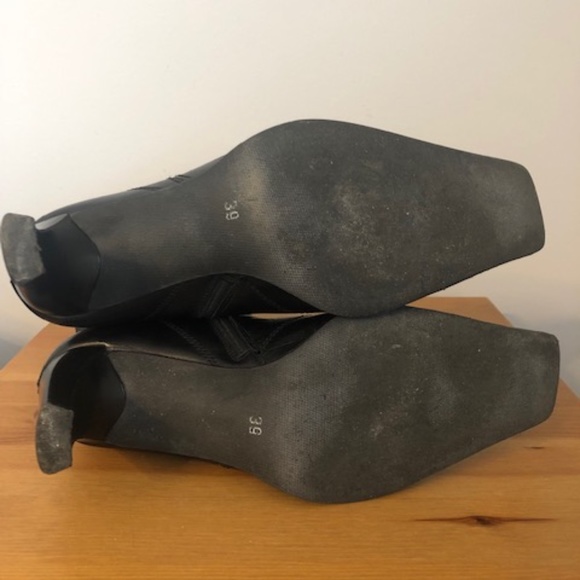 Black Leather Boots size 39 - Picture 4 of 4